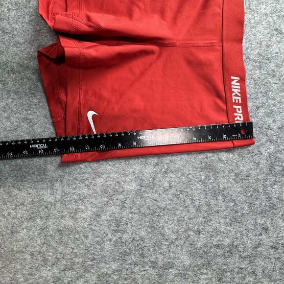 Nike Pro Leggings Shorts Set Mens Medium Black Red Compression Dri-FIT Layer - Picture 11 of 12